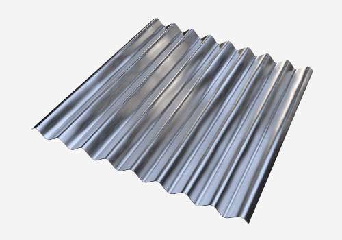 Horganyzott trapézlemez natúr felülettel